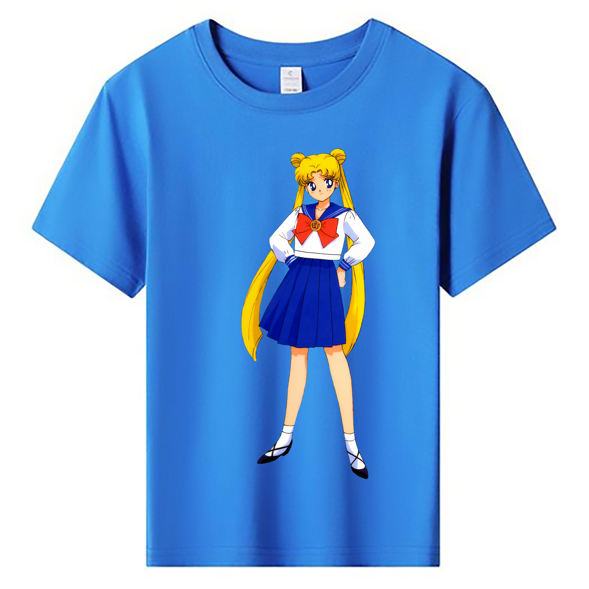 （画像用） 美少女戦士セーラームーン 愛野 美奈子 あいの みなこ Sailor Moon Aino Minako 綿100％キッズTシャツ（フロントプリント）